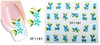 XF1157-1162 Flower Water Nail Sticker