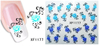 XF1175-1180 Flower Water Nail Sticker