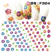 F324 DIY Design 3D Self Adhesive Flower Nail Art Sticker