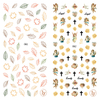 LY061-062 Thin 3D Leaves And Angel Nail Sticker