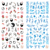 LY065-066 Thin 3D Flower Nail Art Sticker