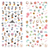 LY069-070 Thin 3D Mickey And Deer Nail Art Sticker