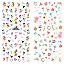 LY069-070 Thin 3D Mickey And Deer Nail Art Sticker