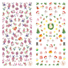 LY051-052 Thin 3D Christmas And Flower Nail Sticker