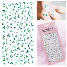 MT103 3D Leaves Nail Art Sticker