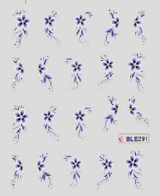 Flower Water Nail Sticker(small)