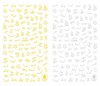CB-004 3D Words Nail Sticker