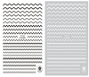 CB-035 3D Wavy Line Nail Art Sticker