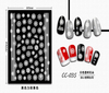 CC-035 3D White Transparent Flower Nail Sticker