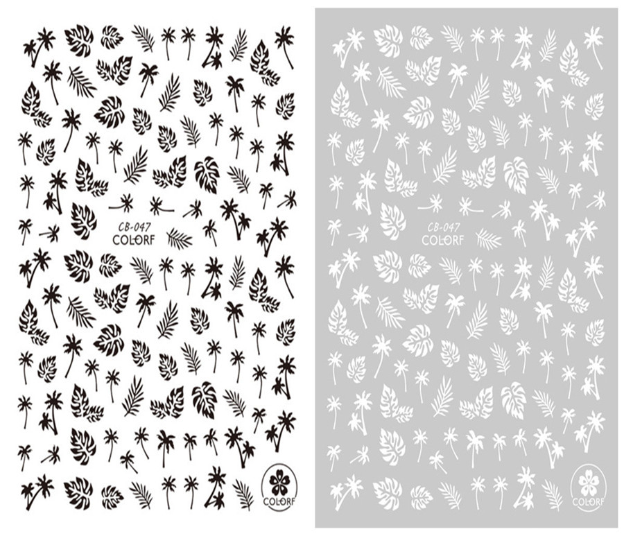 CB-047 3D Leaf Nail Art Sticker
