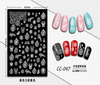 CC-047 3D White Transparent Christmas Nail Sticker