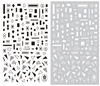 CB-023 3D Different Graphics Nail Art Sticker