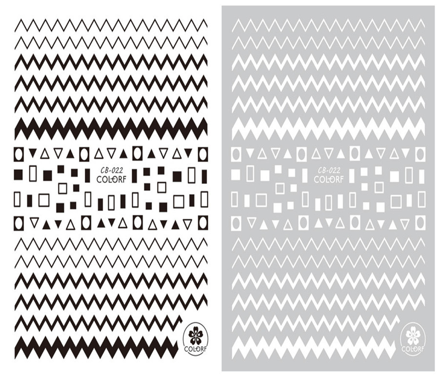 CB-022 3D Graphics Nail Art Sticker