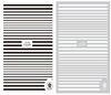 CB-020 3D Horizontal Stripes Nail Art Sticker
