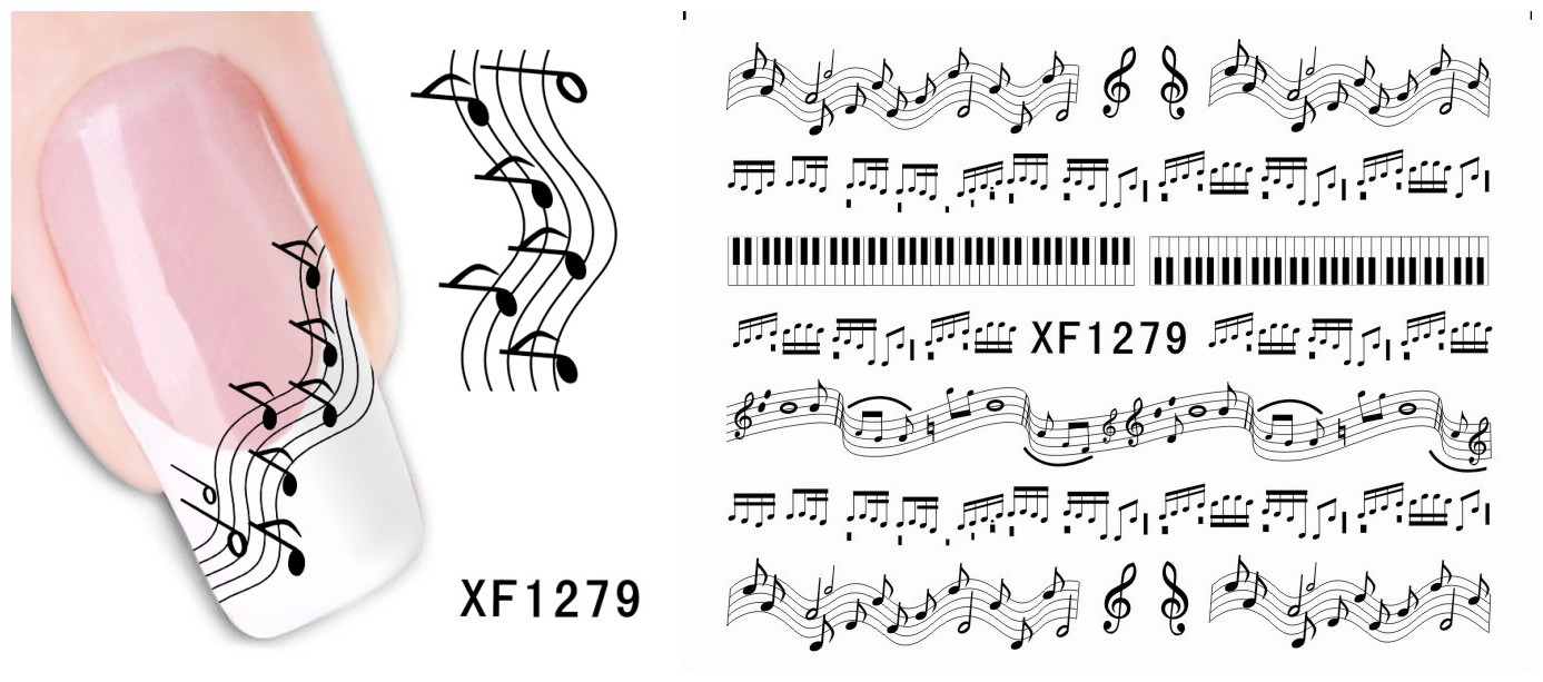 XF1277-1282 Water Nail Sticker