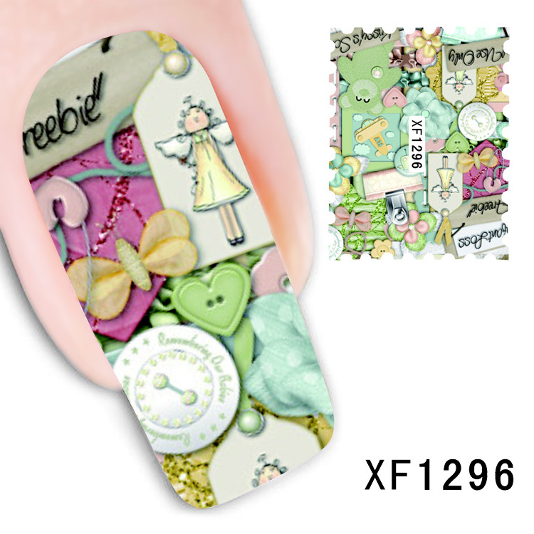 XF1295-1300 Water Nail Sticker