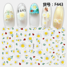 F443 DIY Design 3D Self Adhesive Flower Nail Art Sticker