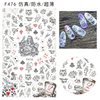 F476 DIY Design 3D Self Adhesive Wonder Lady Nail Art Sticker