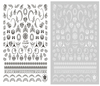 CB-082 3D Fashionable Pattern Nail Art Sticker