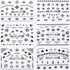 HBJY121-132 3D Black Animals Nail Art Sticker 