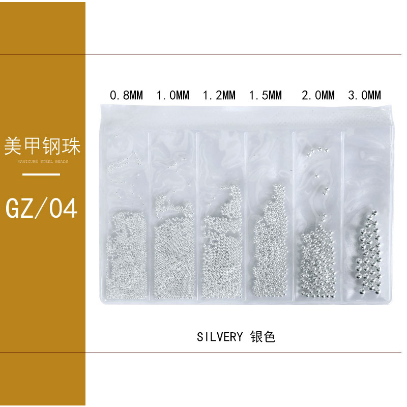 Different Colors Steel Ball Nail Decoration