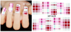 XF1528-1533 Lattice Water Nail Sticker