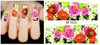 XF1372-1377 Flower Water Nail Sticker