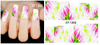 XF1384-1389 Flower Water Nail Sticker
