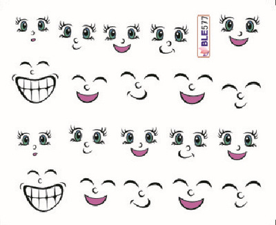 Cartoon Water Nail Sticker