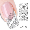 XF1337-1342 Lace Water Nail Sticker