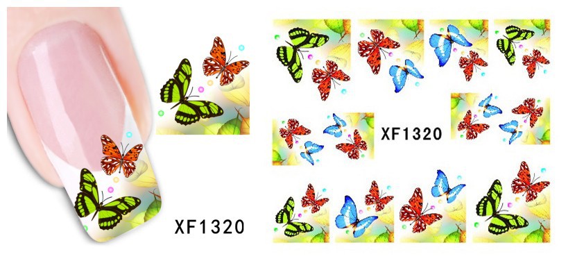 XF1319-1324 Popular Water Nail Sticker