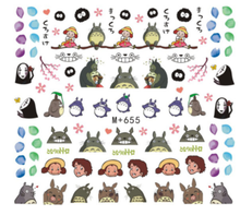 M+646-655 Cartoon Water Nail Sticker 