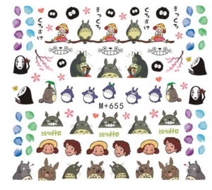 M+646-655 Cartoon Water Nail Sticker 