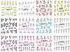 A469-480 Flower Water Nail Sticker