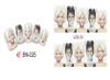 BN025-030 Women Water Nail Sticker
