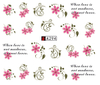 A289-294 Flower Water Nail Sticker
