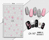 CA-147 3D White Line Drawing Cherry Blossom Nail Sticker
