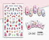 CA-345 3D Flower Taro Nail Sticker
