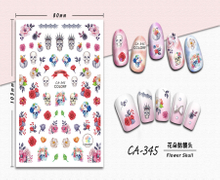 CA-345 3D Flower Taro Nail Sticker