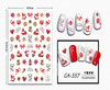 CA-337 3D Cartoon Christmas Nail Sticker