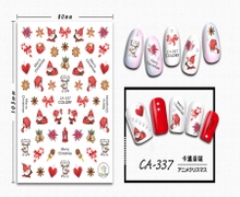 CA-337 3D Cartoon Christmas Nail Sticker