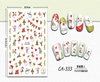 CA-333 3D Christmas Snowman Nail Sticker