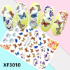 XF3010 3D Self Adhesive Butterfly Nail Art Sticker 