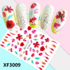 XF3009 3D Self Adhesive Flower Nail Art Sticker 
