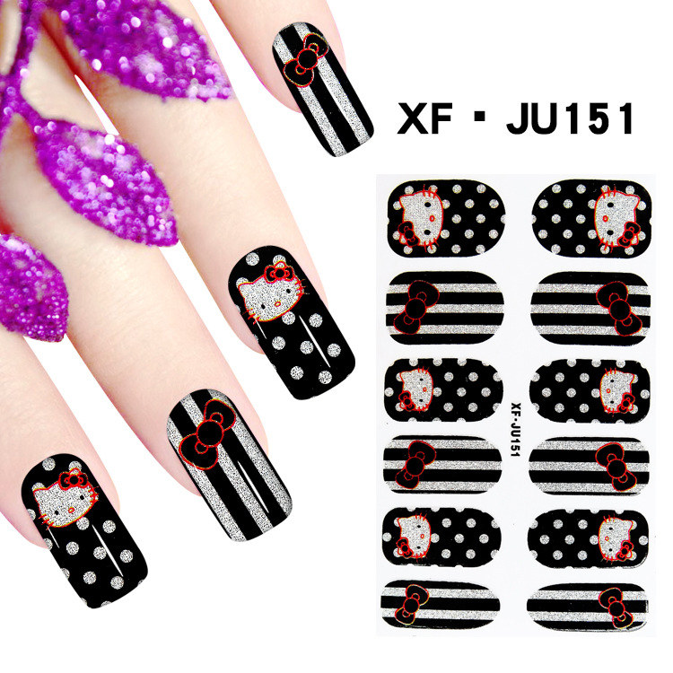 JU151 Full Cover Nail Polish Sticker 