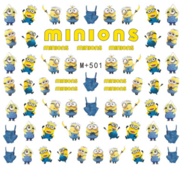 M+498-502 Cartoon Water Nail Sticker 
