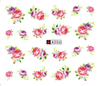 A001-006 Flower Water Nail Sticker