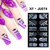 JU074 Full Cover Lace Nail Polish Sticker 