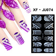 JU074 Full Cover Lace Nail Polish Sticker 