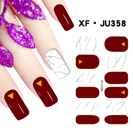 JU358 Full Cover Nail Polish Sticker 